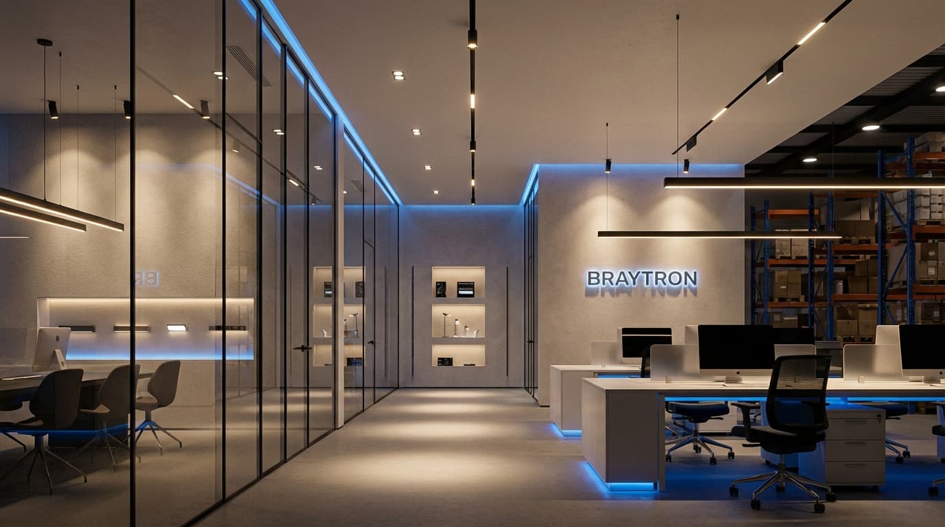 Braytron LED lighting showroom